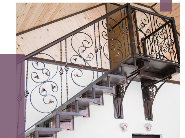 Кованые лестницы в Стерлитамаке от 80332 руб. под ключ