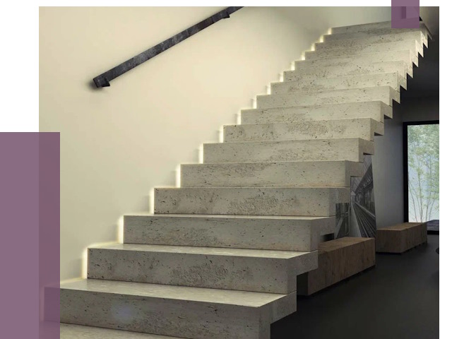 Облицовка бетонных лестниц в Стерлитамаке от 4635 руб/м2 