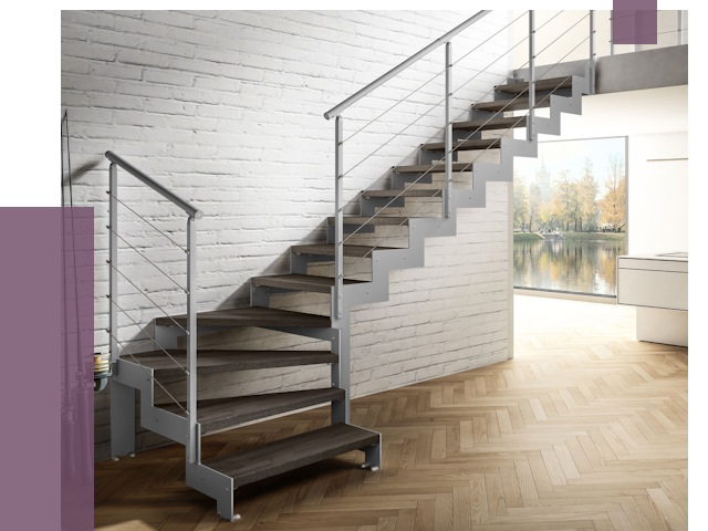 Г-образные лестницы под ключ в Стерлитамаке от 37334 руб. | ПРОЛЁТ-Стм
