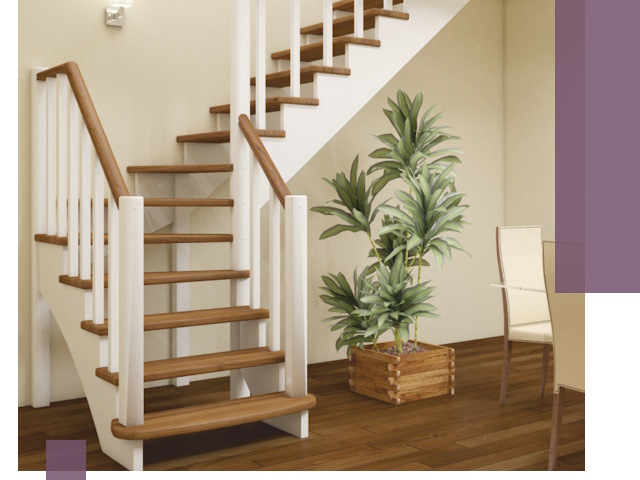 Г-образные лестницы под ключ в Стерлитамаке — изготовление и монтаж