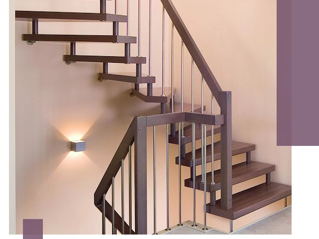 Изготовление лестниц на больцах в Стерлитамаке под ключ