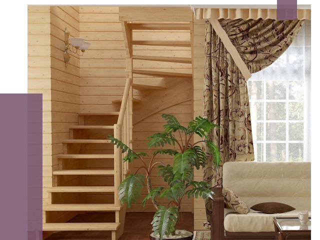 Лестницы для дачи в Стерлитамаке от 76470 руб.  | ПРОЛЁТ-Стм