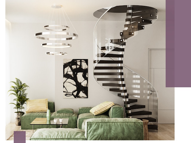 Лестницы для двухуровневой квартиры в Стерлитамаке — изготовление и монтаж