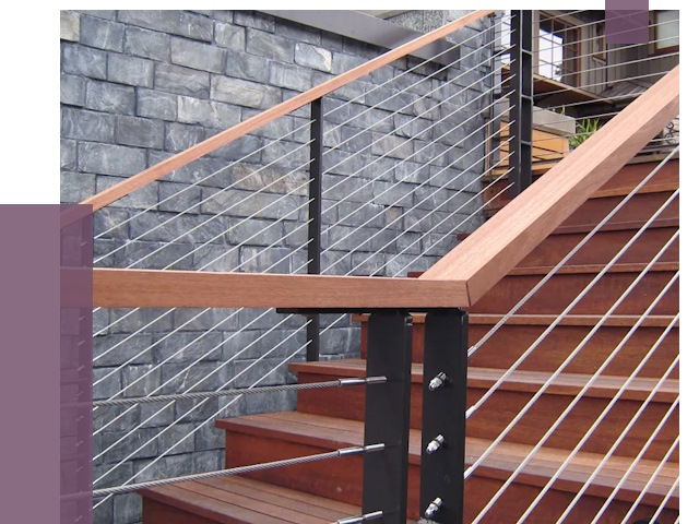 Тросовые перила под ключ в Стерлитамаке от 7827 руб.