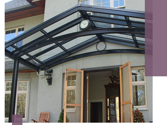 Изготовление и монтаж навесов и козырьков в Стерлитамаке