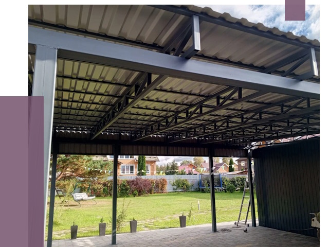 Монтаж навесов в Стерлитамаке от 7415 руб. — установка навеса | ПРОЛЁТ-Стм