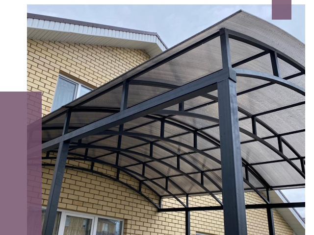 Монтаж козырьков в Стерлитамаке от 11586 руб. | ПРОЛЁТ-Стм