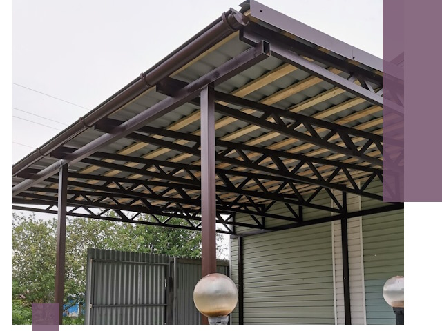 Навесы под ключ в Стерлитамаке: изготовление, монтаж и гарантия