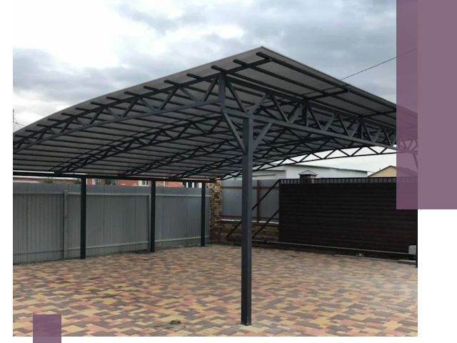 Недорогие навесы под ключ в Стерлитамаке — изготовление и монтаж