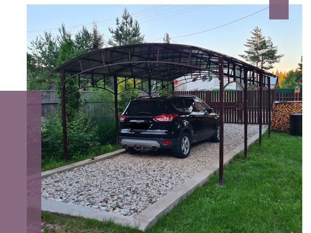 Навесы для автомобиля в Стерлитамаке от 13234 руб.  | ПРОЛЁТ-Стм