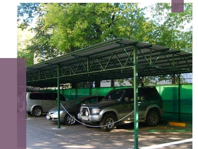 Навесы для парковки в Стерлитамаке от 80847 руб. заказать | ПРОЛЁТ-Стм
