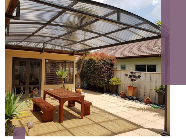 Навесы во двор под ключ в Стерлитамаке — изготовление и монтаж