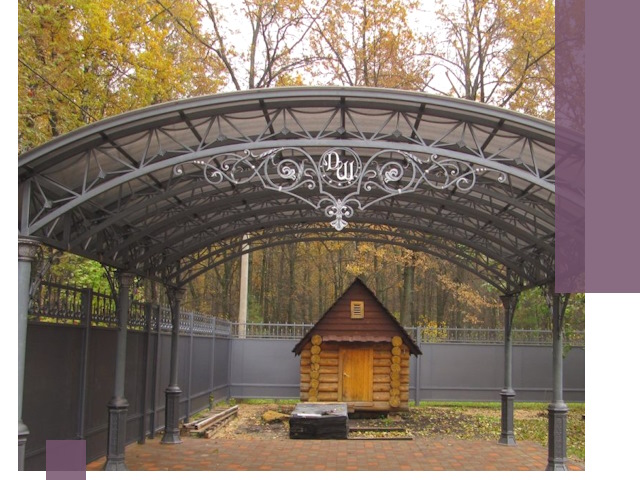 Кованые навесы премиум-класса под заказ в Стерлитамаке