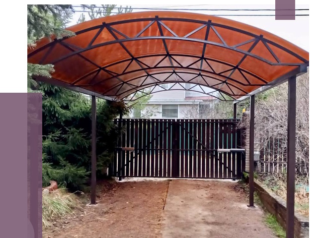 Арочные навесы в Стерлитамаке от 12822 руб. — изготовление и монтаж | ПРОЛЁТ-Стм