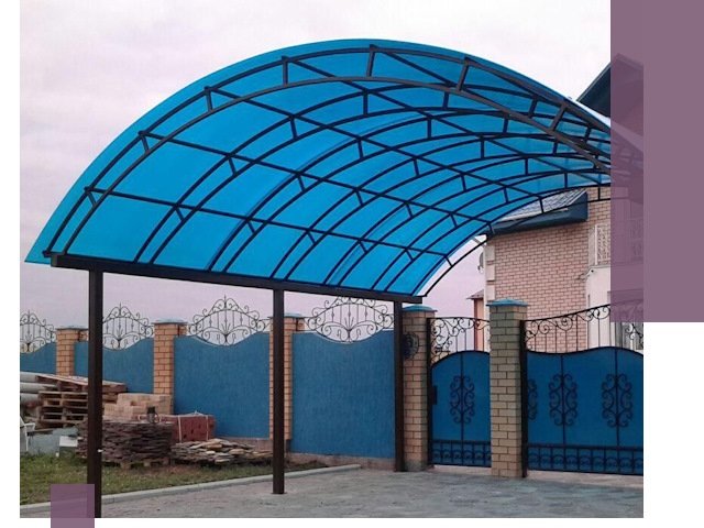 Арочные навесы под ключ в Стерлитамаке — изготовление и монтаж