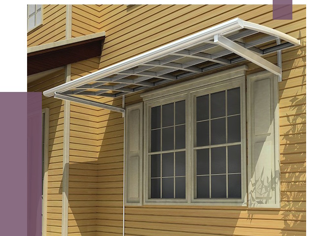 Козырьки над окнами в Стерлитамаке от 7673 руб. — монтаж, покупки | ПРОЛЁТ-Стм