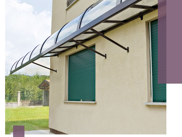 Козырьки над окнами в Стерлитамаке — изготовление и монтаж по выгоде