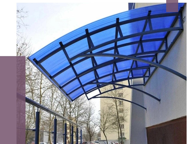 Козырьки из поликарбоната в Стерлитамаке от 4326 руб. под ключ | ПРОЛЁТ-Стм