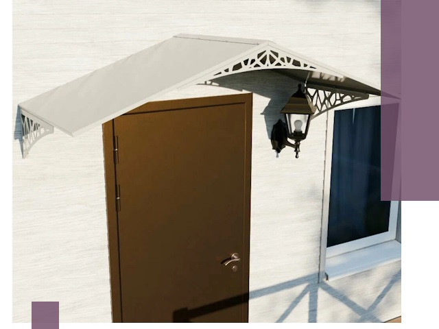 Металлические козырьки на входы и террасы в Стерлитамаке