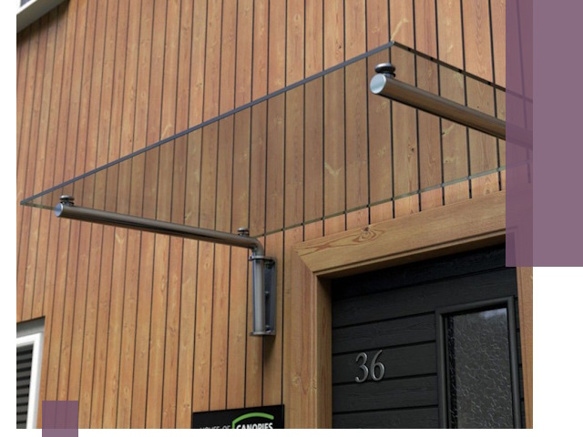 Стеклянные козырьки на входы и фасады в Стерлитамаке