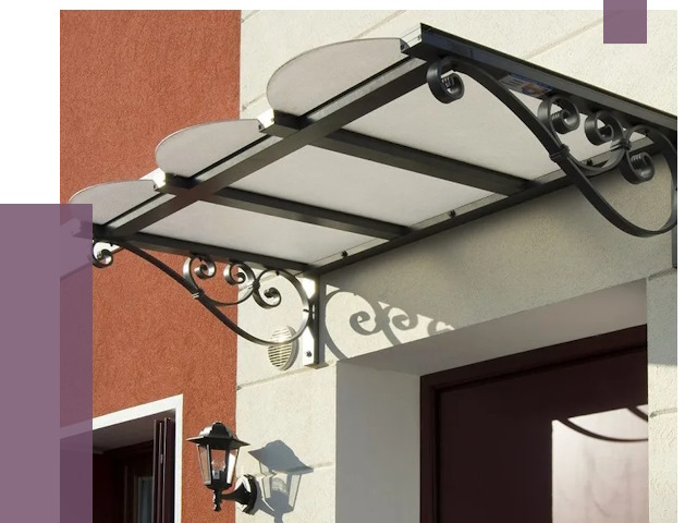 Односкатные козырьки в Стерлитамаке от 8445 руб.  | ПРОЛЁТ-Стм