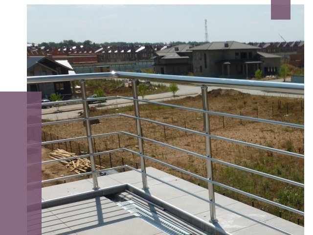 Парапеты из нержавеющей стали в Стерлитамаке от 8033 руб. за м² | ПРОЛЁТ-Стм