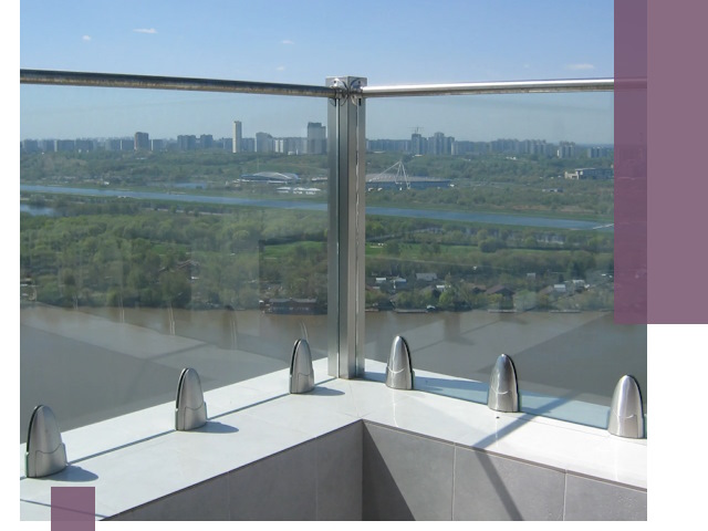 Стеклянные парапеты премиум класса в Стерлитамаке для домов и бизнесов