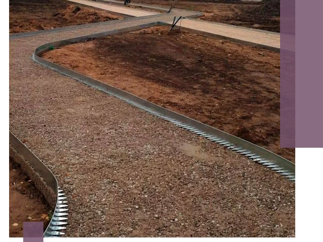 Металлические бордюры под ключ в Стерлитамаке — изготовление и монтаж