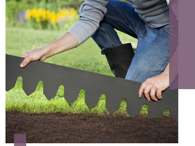 Металлические бордюры для газона в Стерлитамаке — изготовление и монтаж