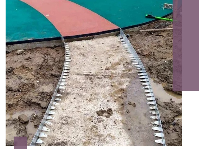 Металлические бордюры для дорожек в Стерлитамаке — монтаж и изготовление