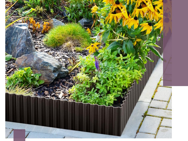 Металлические бордюры для клумб в Стерлитамаке — производство и монтаж