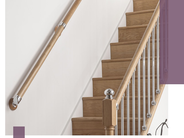 Пристенные поручни из стали и нержавейки под монтаж в Стерлитамаке